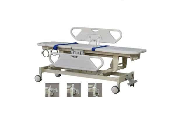 Emergency patient transfer bed