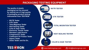 TEST QUALITY OF PACKAGING MATERIALS BY USING TESTRON TESTING EQUIPMENT